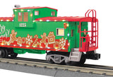 MTH Railking 30-77412 Christmas Extended Vision Caboose with LED Lights limited O SCALE NEW