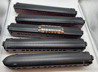 MTH Premier 20-65145 Norfolk & Western N&W Powhatan Arrow 5-Car 70' Streamlined Passenger Set Smooth Sided O SCALE Like New