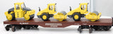 K-Line K693-1891 PRR Diecast Flatcar W/3 Diesel Rollers  O SCALE Like New