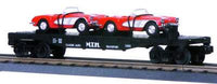MTH RailKing 30-7624 Auto Transport Flat Car O SCALE Like New