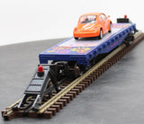 Lionel 6-19444 Peace Auto Sales Flatcar with Volkswagen Bug O SCALE Used Excellent