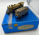 Balboa 1812  Balboa Models Santa Fe "Prairie" 2-6-2 Class 1812 Brass Locomotive & Tender HO SCALE Used Damaged Box