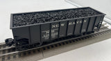 Weaver u1136ld New Haven 2 bay ribbed coal car w load 116000 O SCALE Used Excellent