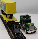 K-Line K-22050 Puritan Trailer and Flat Car Withv Tractor O SCALE Used