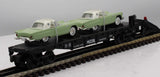 MTH 30-7613 MTH w/T-Birds Auto Transport Flat Car RailKing O Scale Like New