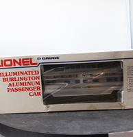 Lionel 6-9588 Burlington Aluminum Vista Dome Passenger Car O SCALE Like New
