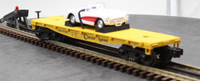 MTH Rugged Rails 33-7603 Chessie Flat Car - with 1957 Corvette  #81130 O SCALE Like New