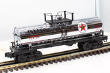 MTH Railking 30-7379 Texaco Tank Car - Chrome O SCALE Like New