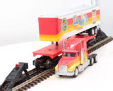 K-Line K-665602 Ringling Bros. & Barnum & Bailey Flat Car Trailer and Semi O Scale Like New
