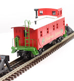 MTH 30-4207C Christmas Offset Steel Caboose O SCALE Like New