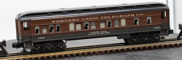 Lionel 6-19994 LRRC Western Union Baby Madison Camp Car #1307 O SCALE Like New