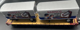 MTH Premier 20-95738 Pennsylvania PRR Flat Car w(2) PUP Trailers OREO O SCALE Like New