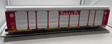 MTH Premier 20-95338 Santa Fe Corrugated Auto Carrier O SCALE Like New