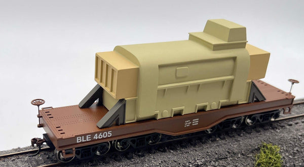 Athearn 92145 Bessemer & Lake Erie Heavy Duty Flatcar w/ Load HO Scale Like New