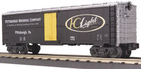 MTH Railking 30-7832 Iron City Beer 3 Reefer Car - Pittsburgh Brewing CO  Black   MIC   O SCALE NEW