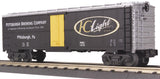 MTH Railking 30-7832 Iron City Beer 3 Reefer Car - Pittsburgh Brewing CO  Black   MIC   O SCALE NEW