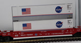 MTH Railking 30-76018 NASA Husky Stack Car O SCALE Like New