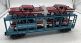 MTH Railking 30-7012B Electro Motive Division Auto Carrier w/ Ertl 57 Chevys O SCALE Like New