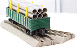 Gilbert 6-48526 READING Gondola Car with Pipes S Gauge S SCALE Like New