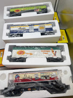 MTH 30-76153, 30-7839, 30-7874, 30-7846 Isaly's Pittsburgh Set of 4 Cars-- Isaly's Dairy Specialists; Skyscraper Cones; Klondike; Chip-Chopped Ham O Scale Like New
