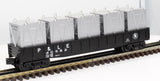 MTH Railking 30-7253 Pittsburgh & Lake Erie Gondola Car w/LCL Containers #40582 O SCALE Like New