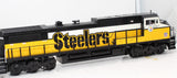 MTH Railking 30-2706-3 Pittsburgh Steelers Dash-8 Diesel Engine Non-Powered O SCALE Like New