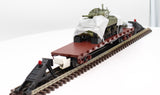 MTH Premier 20-98743 Union Pacific 50-Ton 41' Wood Flat Car w/(1) Sherman Tank O SCALE Like New