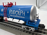 MTH Railking 30-73236  Rudolph the Red Nosed Reindeer Bumble Tank Car O SCALE Used Excellent