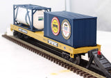 MTH Premier 20-95221 CSX Premier Flat Car w/Tank Container & 20' Container O SCALE Like New