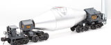 Atlas 3007113-4 BETHLEHEM STEEL Hot Metal Car Freight Car Silver/Black O Scale Like New