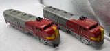 Marx Vintage Postwar Santa Fe Train Set -- 1095 AA, 2 x 3152 Passenger Cars, 3197 Observation car O SCALE Used No Box as is final sale
