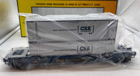 MTH Railking 30-7051a CSX RailKing Husky Stack Car Scale O SCALE NEW