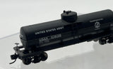 Micro Trains 65370 US Army single dome black tank car N SCALE Used Excellent