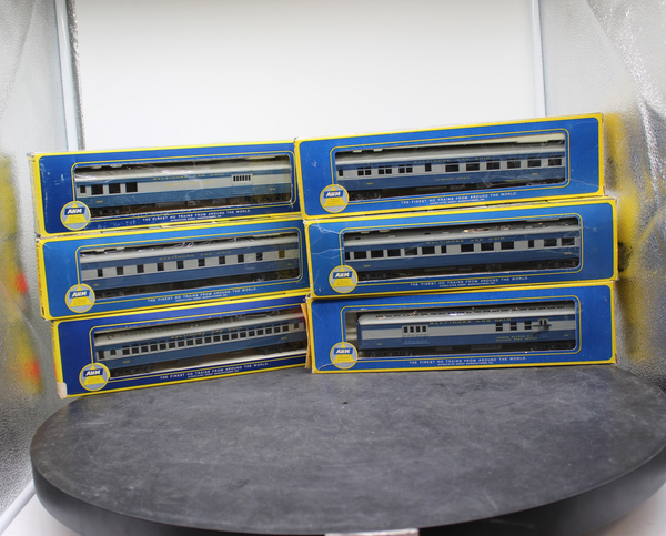 AHM 6BOPASS SET OF 6 1920S BALTIMORE OHIO B&O PASSENGER CARS HO SCALE Like New