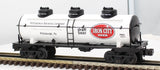MTH Railking 30-7366 Iron City RailKing 3-Dome Tank Car Light Car No. PBC1978 O SCALE Like New