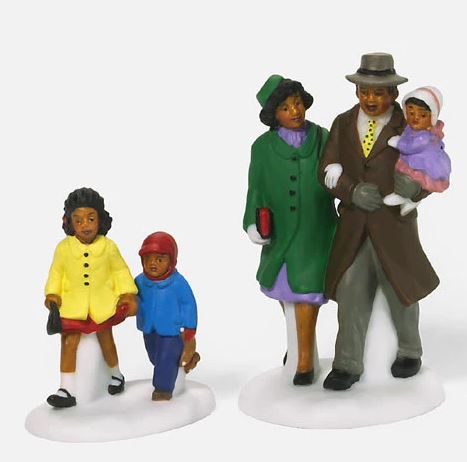 Department 56 56.58995 Family Out for a Walk figure NEW RARE -Christmas in the City Series