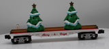 Lionel 2328270 Christmas Tree Flatcar (snow) O SCALE Like New