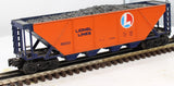 Lionel 6-19303 LIONEL LINES Quad Hopper TRAIN O Scale Used