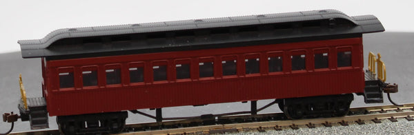 Bachmann 13402 COACH (1860-1880 ERA) - PAINTED UNLETTERED RED HO SCALE Used Excellent Damaged Box