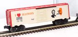 Lionel 6-19933 ILLINOIS "Land of Lincoln" Boxcar Mainline O Scale Like New