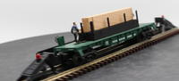 Lionel 6-36727 Weyerhaeuser Moe & Joe Flatcar O SCALE Like New