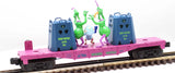 Lionel Porky Pig And 2 Instant Martians Flat Car Blinking Load 6-16754 O SCALE Like New