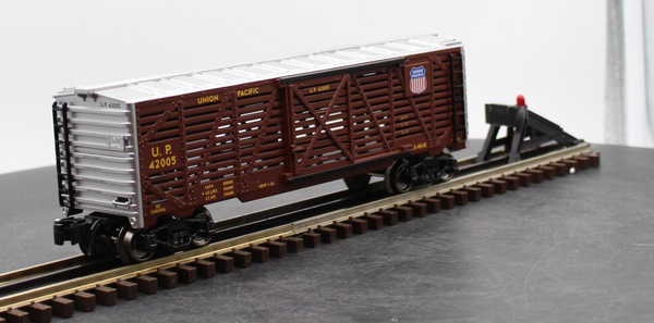 K-Line 6-21630 Union Pacific Livestock Freight Car O SCALE Like New