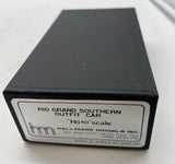 Hallmark Models Inc Rio Grande Southern Outfit Car Brass gray weathered HON3 Scale Used Excellent