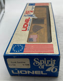 Lionel 6-7608 Spirit of 76 State of South Carolina SC boxcar  O SCALE Like New
