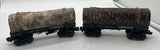 Lionel 6-29449-2 TWO Weyerhaeuser Timber Skeleton Log Cars (177 176) O SCALE Used Excellent No Box