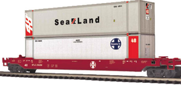 MTH 20-95113 Premier Santa Fe Husky Stack Car 254269 O SCALE NEW