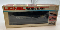 Lionel 6-9138 Sunoco Triple Dome Black Tank Car O SCALE Used Excellent