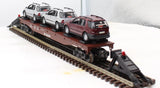 K-Line K691-2032 SP Clkassic Flat Car w/3  mercedes M -Class autos O Scale Used Excellent
