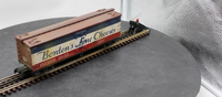 Atlas 6704-2 Borden's Fine Cheese 40' Woodside Refrigerator Car O Scale WEATHERED AS IS Used Excellent